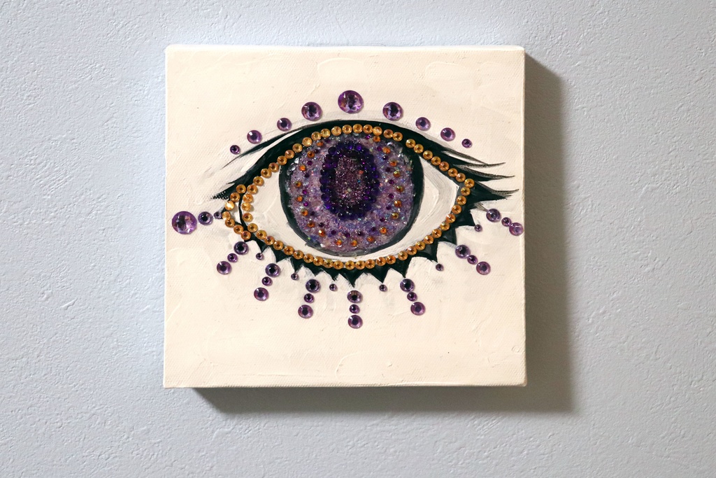 絵画「EYE (amethyst)」