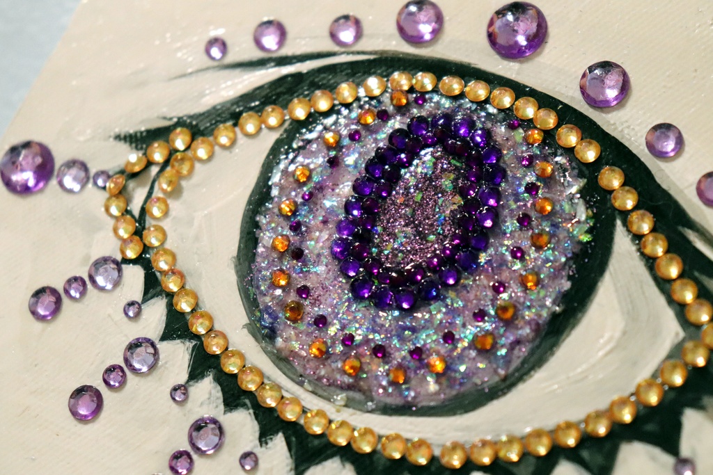 絵画「EYE (amethyst)」
