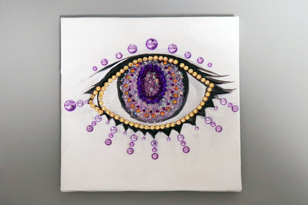 絵画「EYE (amethyst)」