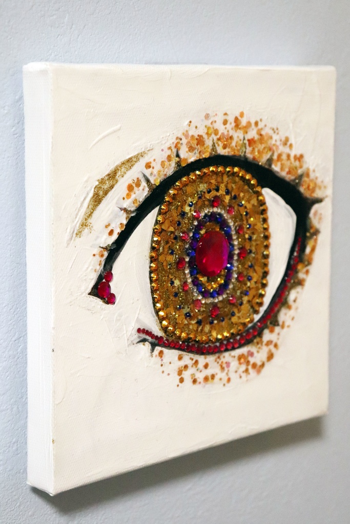 絵画「EYE (Yellow Gold)」
