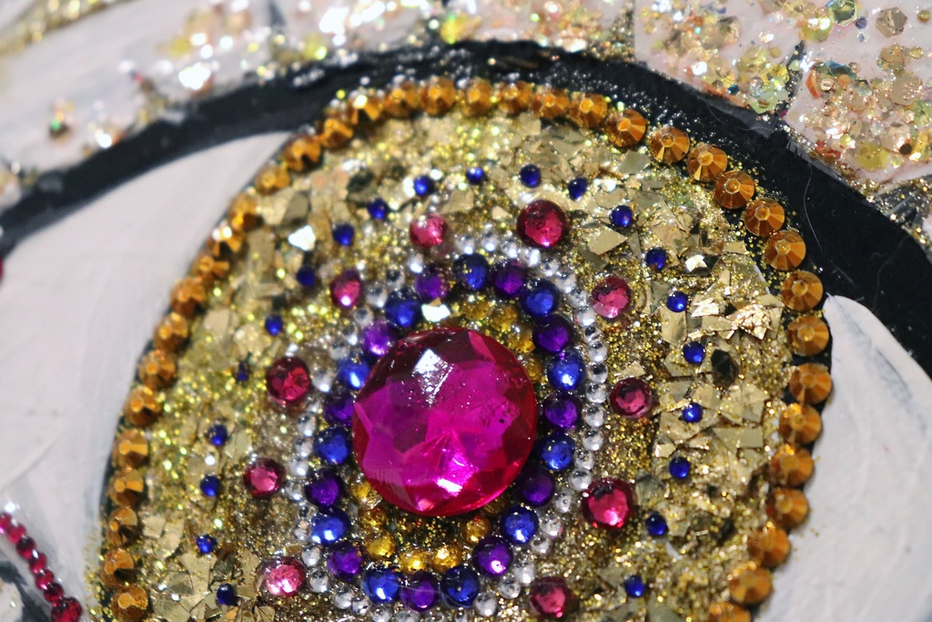 絵画「EYE (Yellow Gold)」