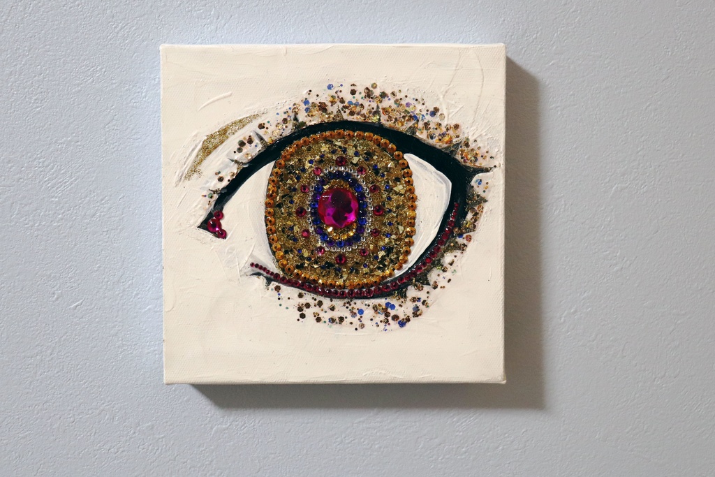 絵画「EYE (Yellow Gold)」