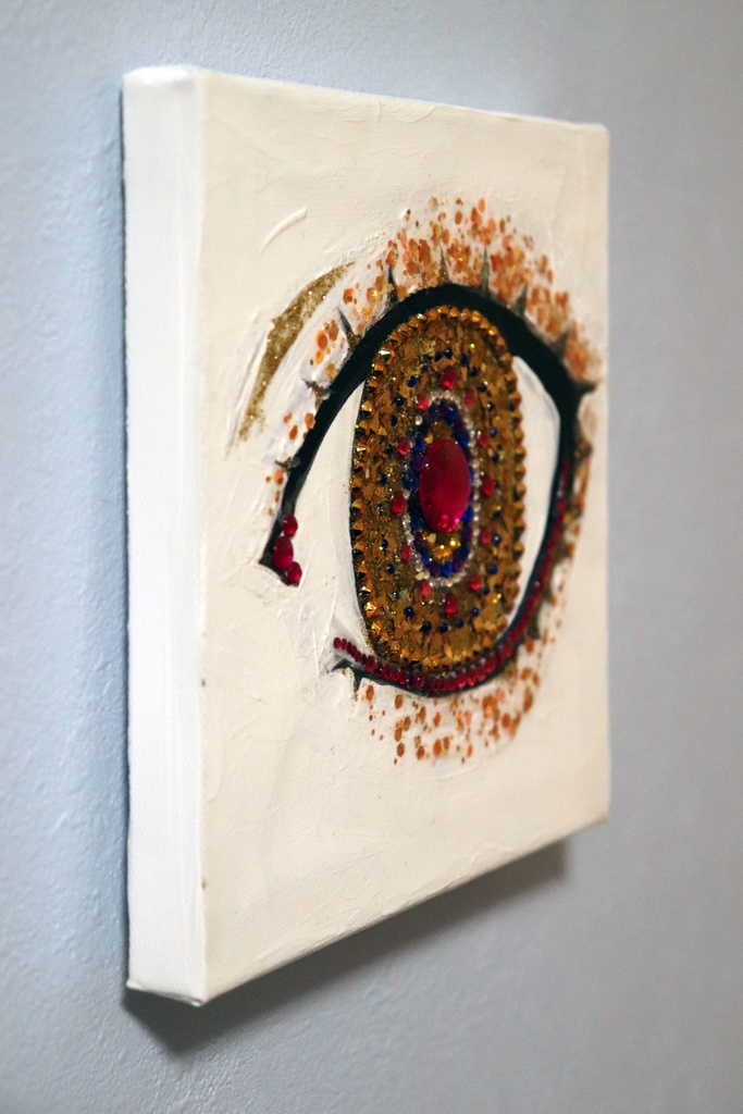 絵画「EYE (Yellow Gold)」