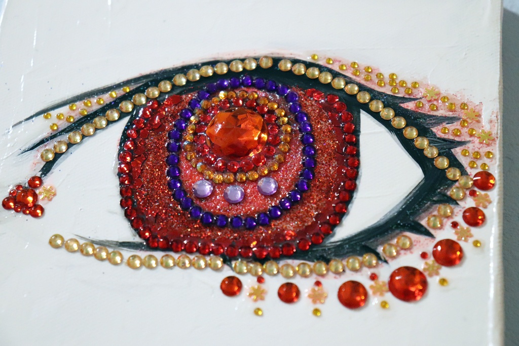 絵画「EYE (Ruby)」