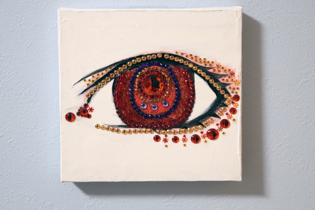 絵画「EYE (Ruby)」