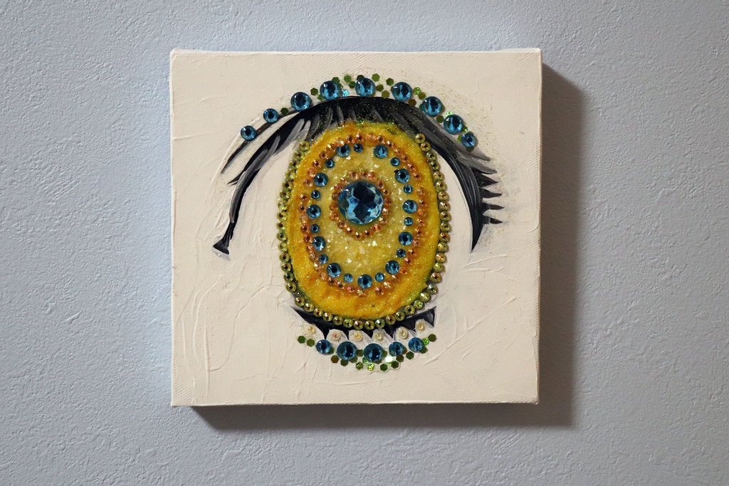 絵画「EYE (Citrine)」