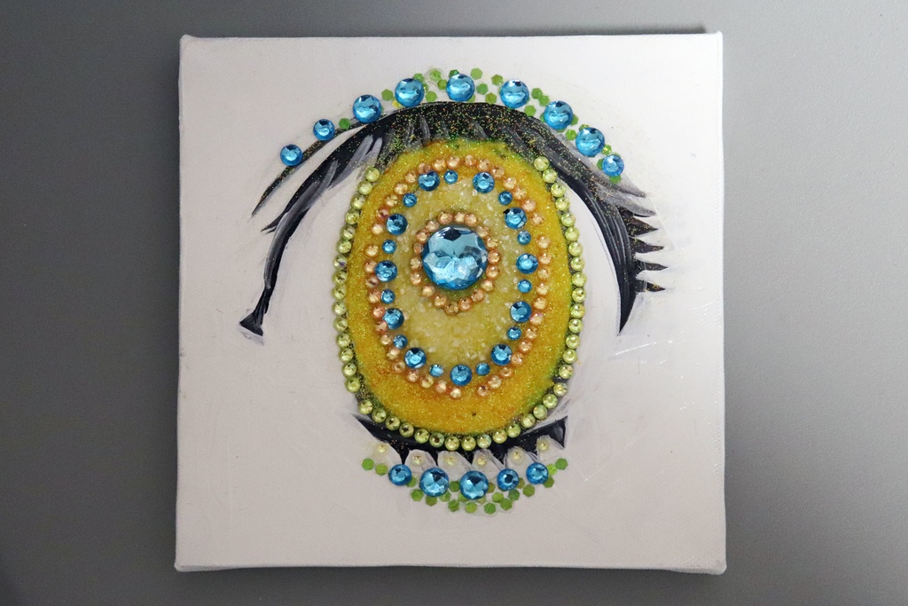 絵画「EYE (Citrine)」