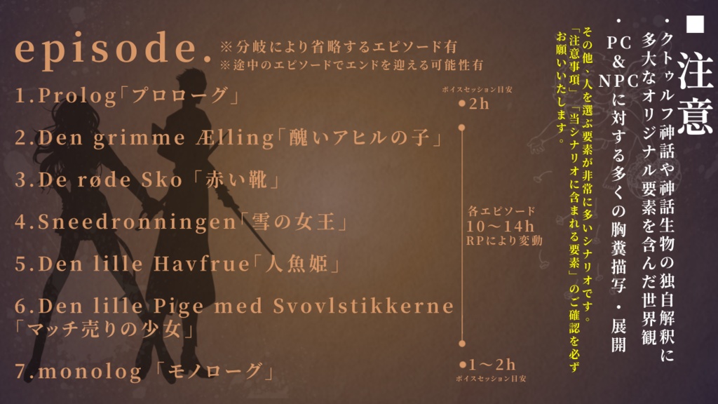 CoC『天使殺しの英雄譚』