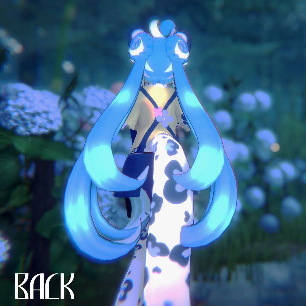 【Alia対応】フラワーオーバーオール【VRChat想定衣装】