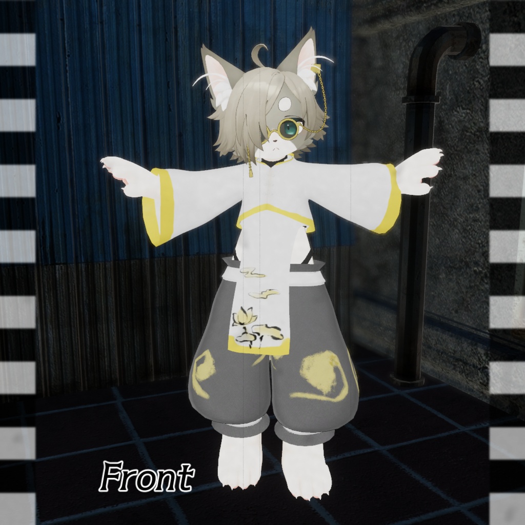 【リオ-Lio-対応】チャイナおにーさんセット【VRChat想定衣装】