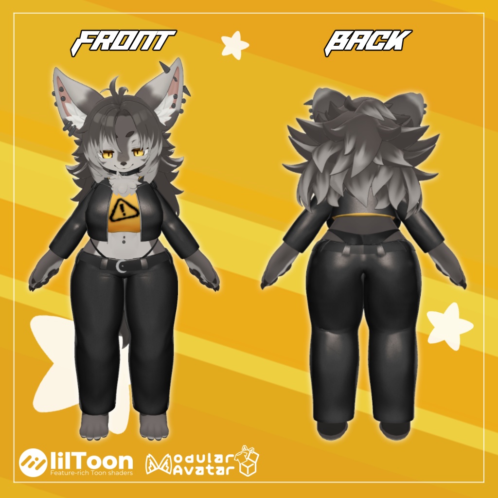 【Zil S -ジル S- 対応】ジャケットスタイル【VRChat想定衣装】