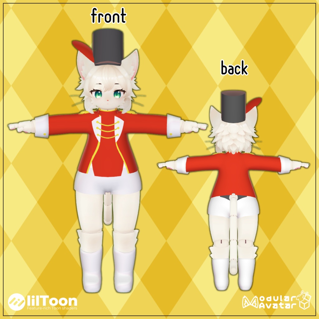 【アリシア専用】マーチング衣装【VRChat想定衣装】