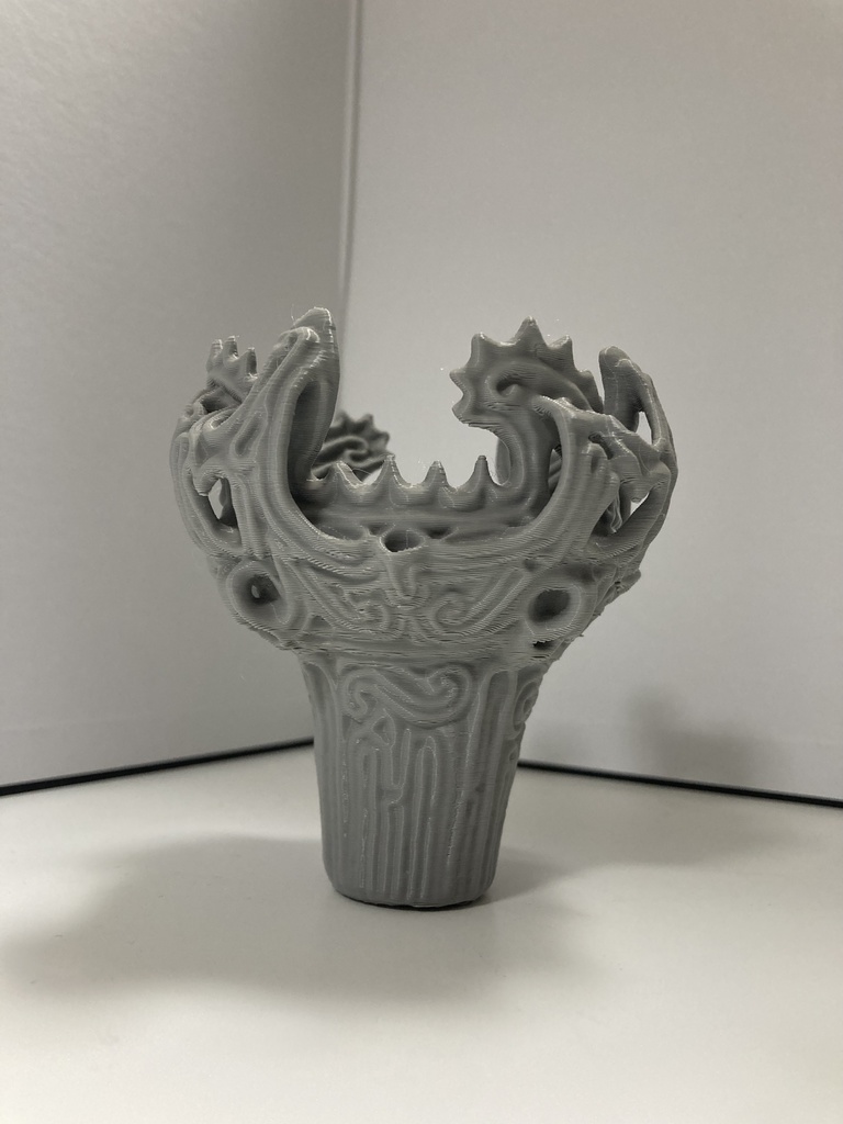 縄文土器(火焔土器) グレー