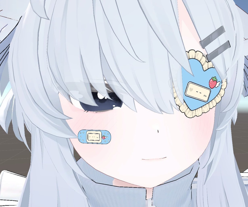 MeloPulse|心拍数が見えるアイパッチ&絆創膏【PC版 / VRChat / OSC対応】