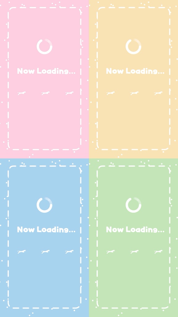 【無料配布】動く配信待機画面・動画素材〜縦横両方・ループ〜