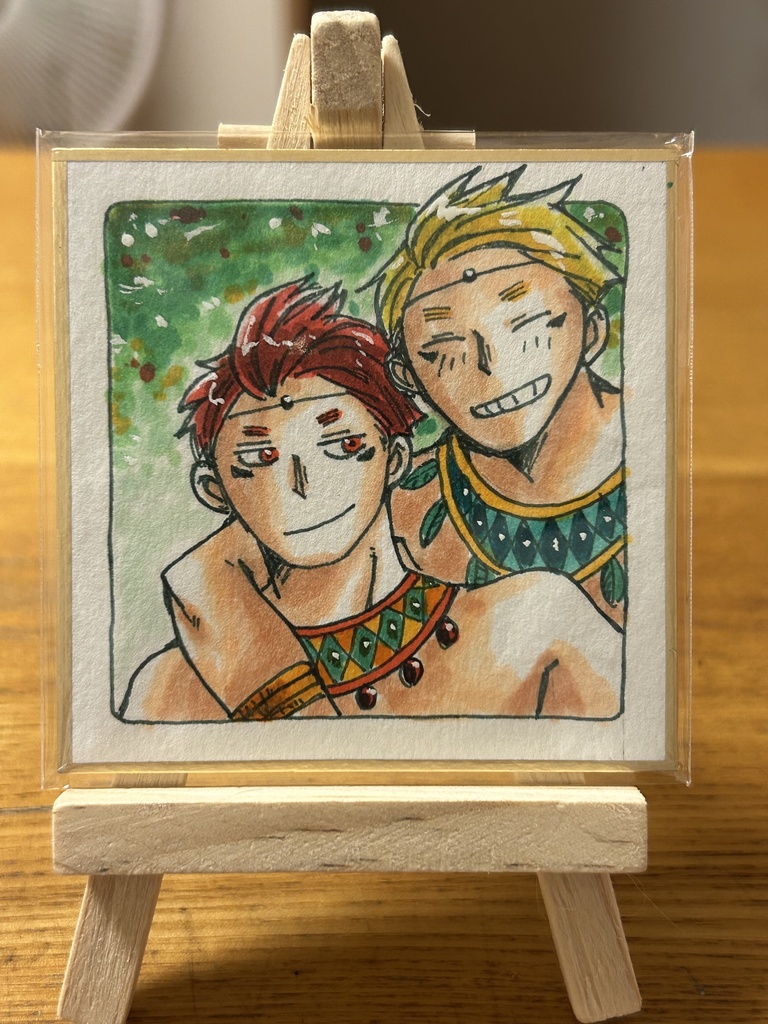 豆色紙　ヒレンジャクキレンジャク