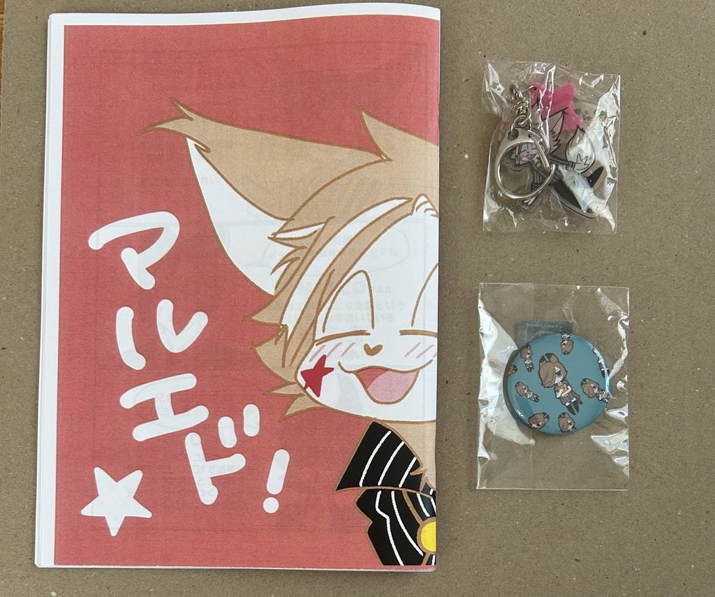『マルエド！』缶バッヂ＆アクリルキーホルダーセット