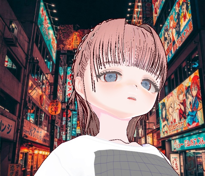 【Vroid全身】「地雷ヘアメイク」で視線を独占!リボン編み込んでるあれ!公開記念値下げ中