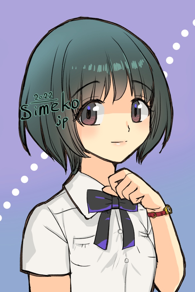 01バストアップ絵•女子