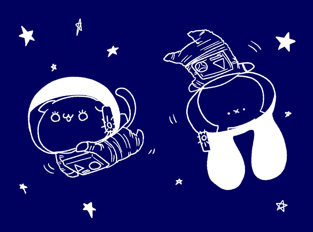 宇宙ぺぺぺとまーちパーカー