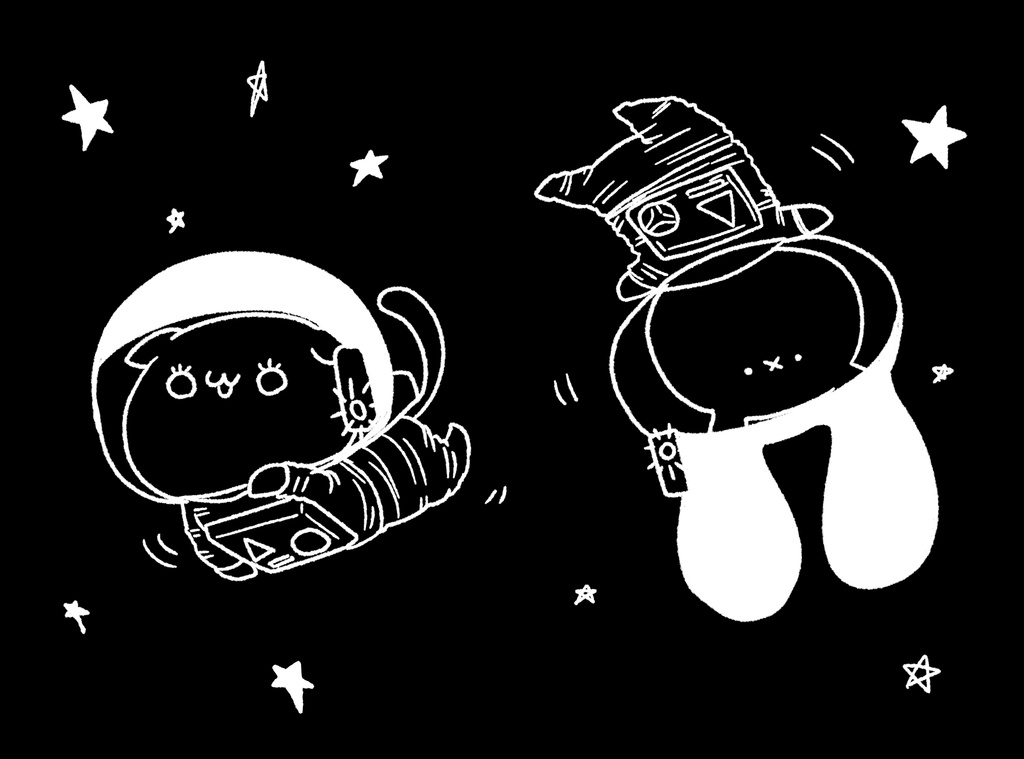 宇宙ぺぺぺとまーちパーカー