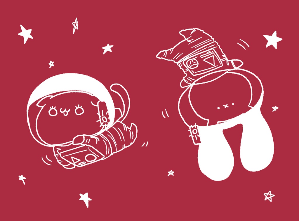 宇宙ぺぺぺとまーちパーカー