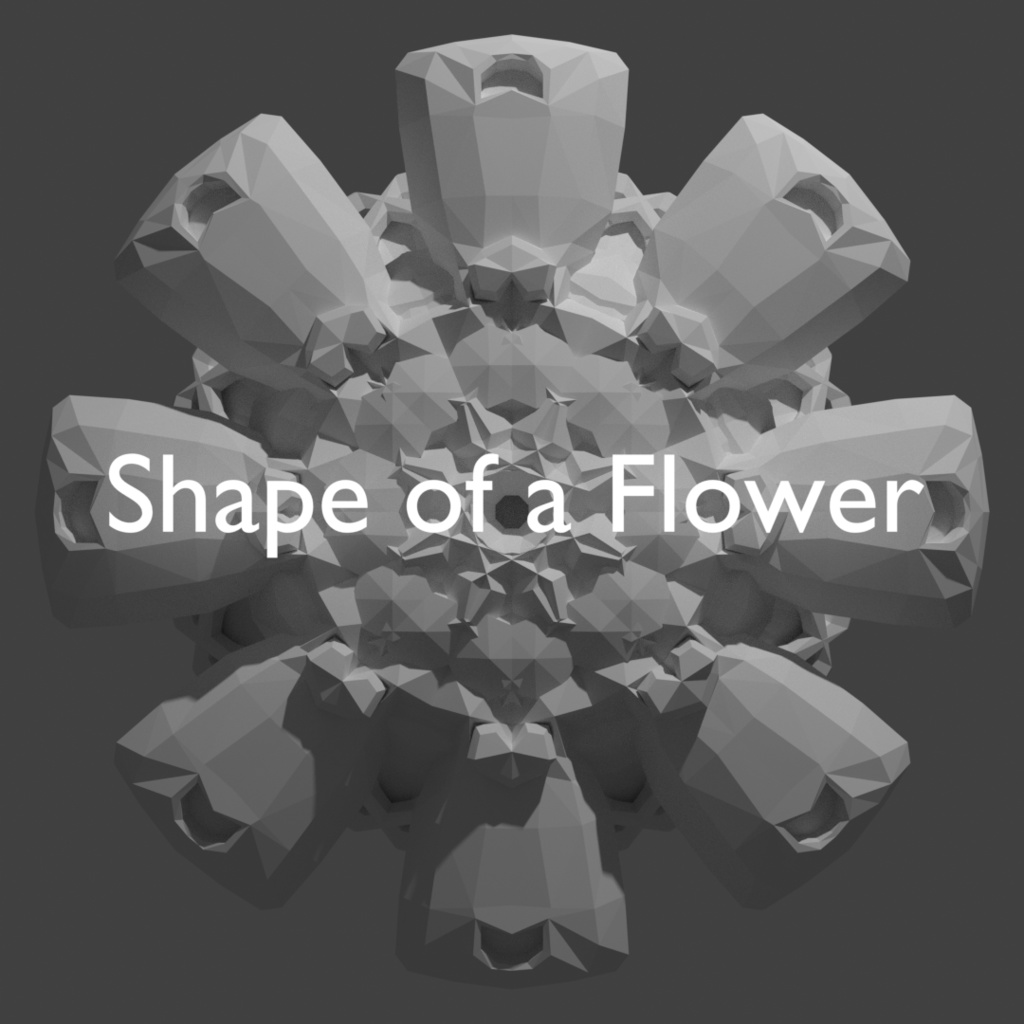 Blenderの円形配列をサポートするアドオン「Shape of a Flower」