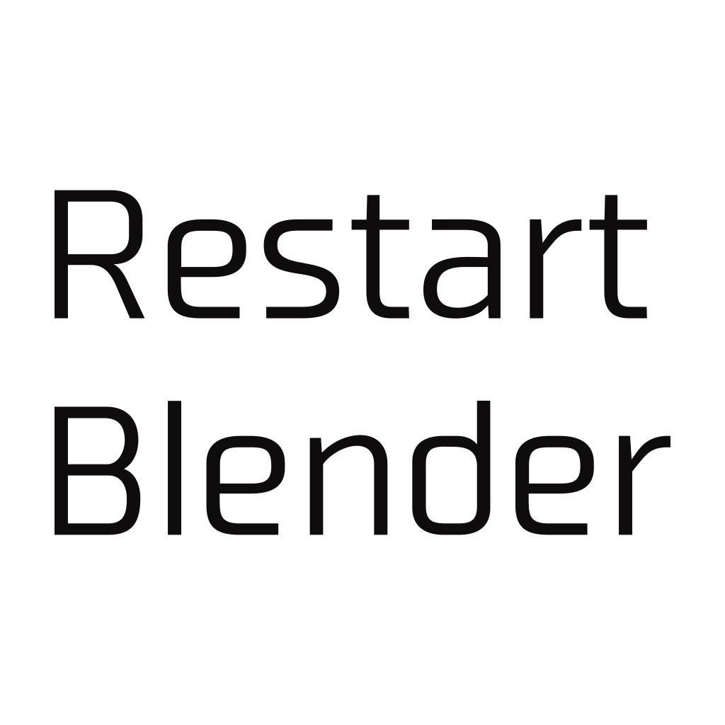 【無料】Blenderを素早く再起動するアドオン「Restart Blender」