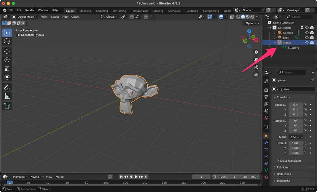 【無料】自動でメッシュデータ名をメッシュ名で上書きするBlenderアドオン「Auto Rename Mesh Data」