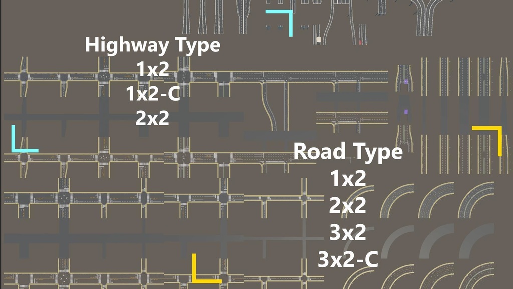【Unity対応】 日本風ローポリ道路素材 『UnityRoadMaster』(フルセット)