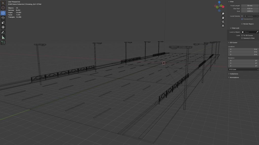 【Unity対応】 日本風ローポリ道路素材 『UnityRoadMaster』(Crossing and Roadセット)