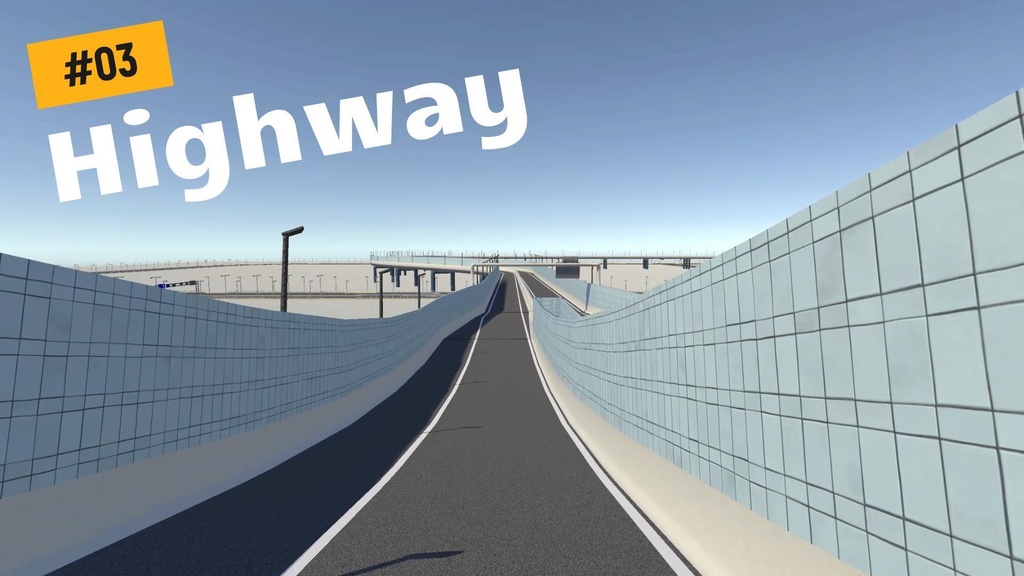 【Unity対応】 日本風ローポリ道路素材 『UnityRoadMaster』(Highwayセット)