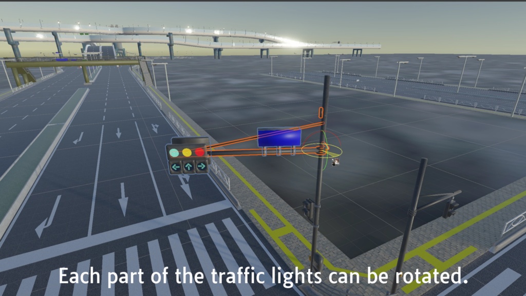 【Unity対応】日本風ローポリ信号機素材『TrafficLight Add-on』