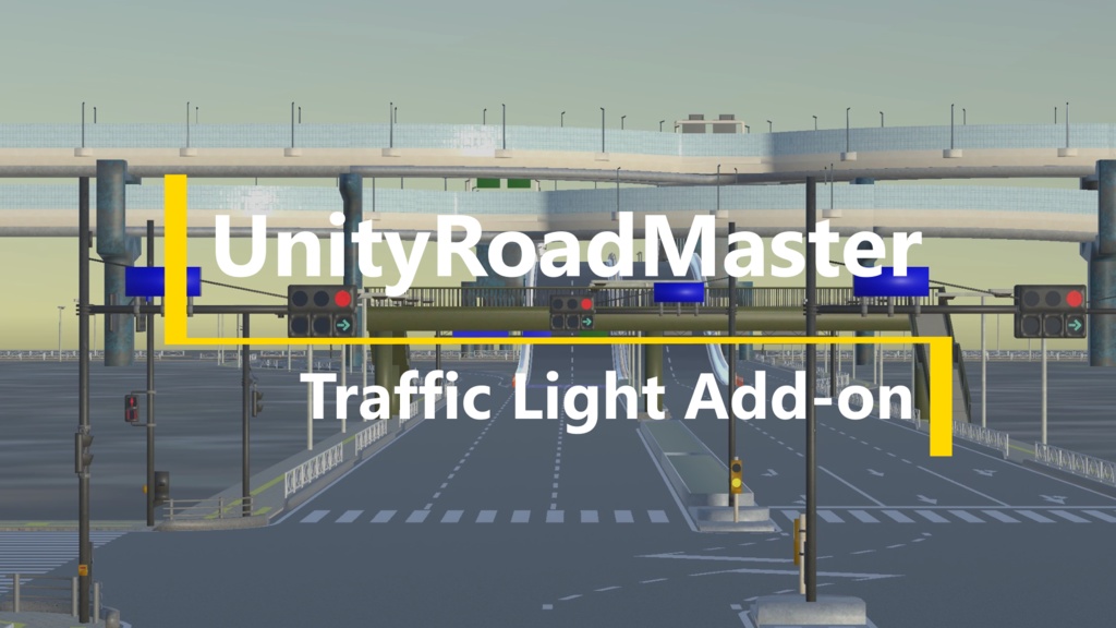 【Unity対応】日本風ローポリ信号機素材『TrafficLight Add-on』