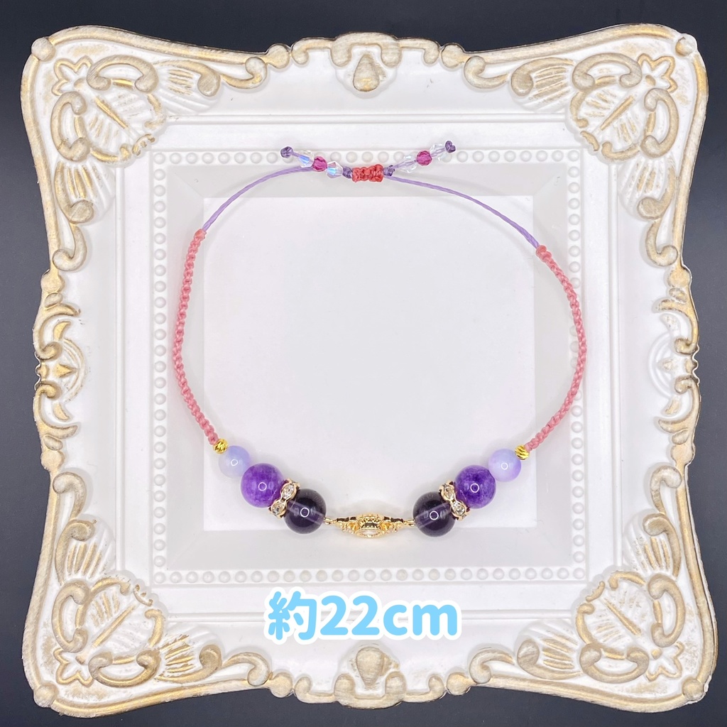 【即納品】キュービックジルコニアチャームブレスレット【Chimama】