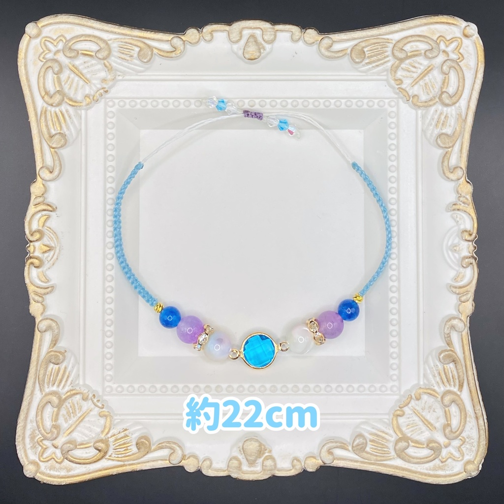 【即納品】ガラスチャームブレスレット【Chimama】