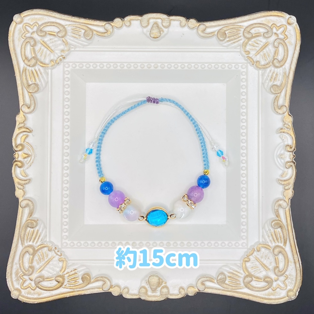 【即納品】ガラスチャームブレスレット【Chimama】