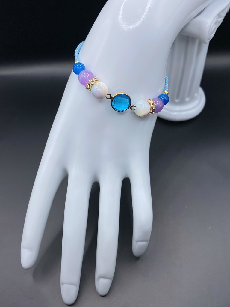 【即納品】ガラスチャームブレスレット【Chimama】