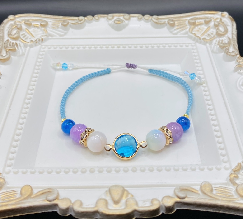 【即納品】ガラスチャームブレスレット【Chimama】