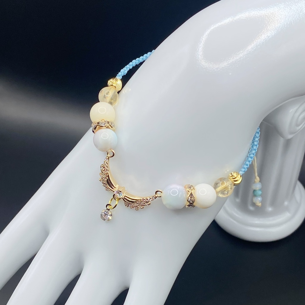 【即納品】天使の羽ブレスレット/空色【Chimama】