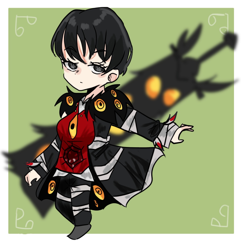 自職員 アクリルキーホルダー