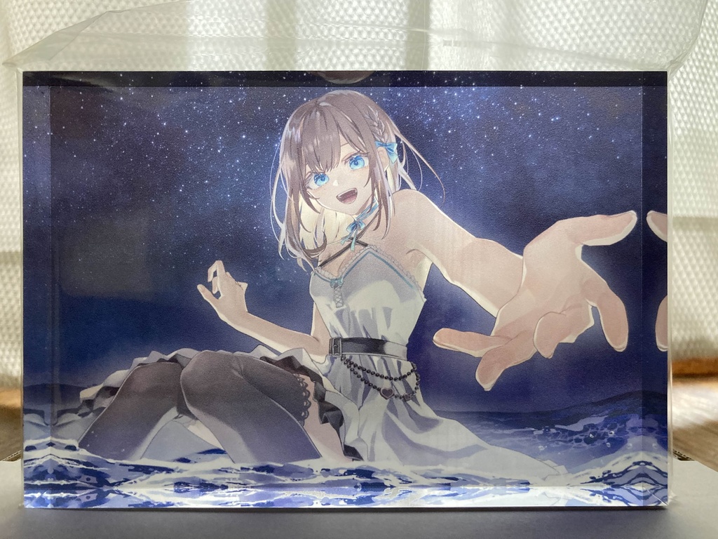 『星空と海と』アクリルブロック