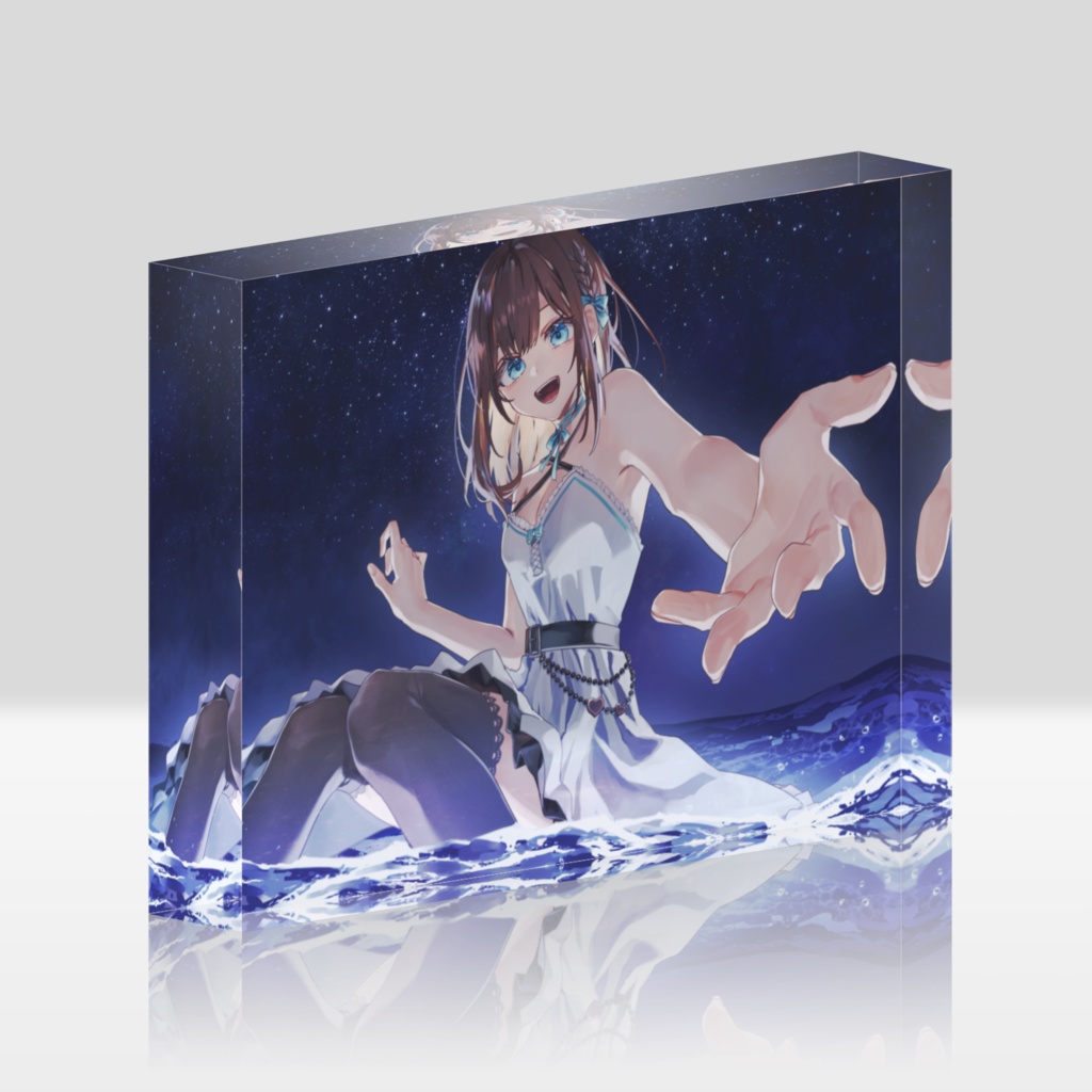 『星空と海と』アクリルブロック