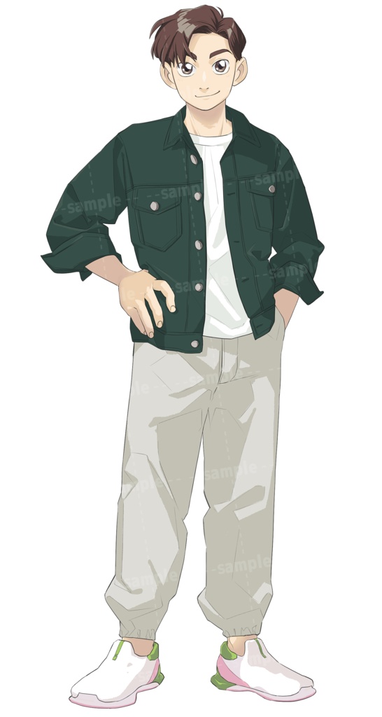 【立ち絵素材】好青年/表情 6種