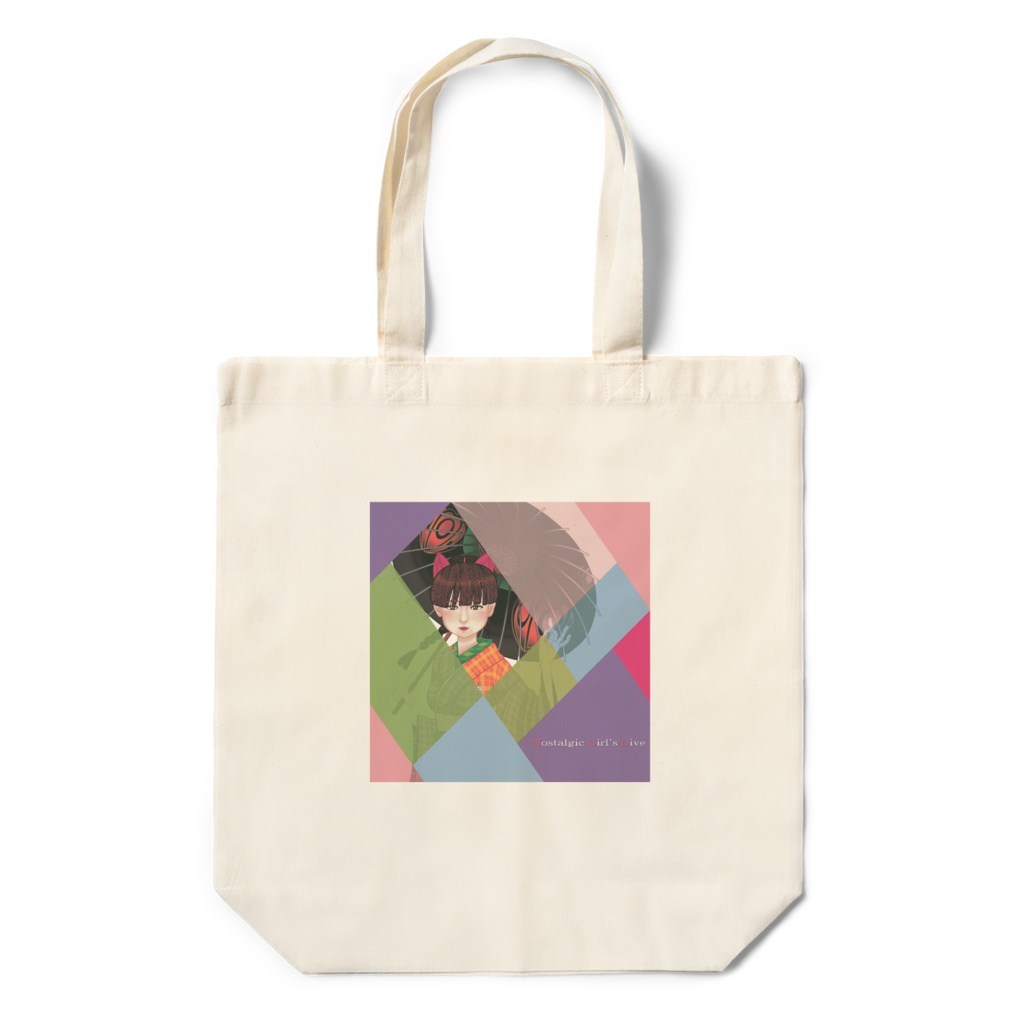 美人画エコバッグ「彩香」