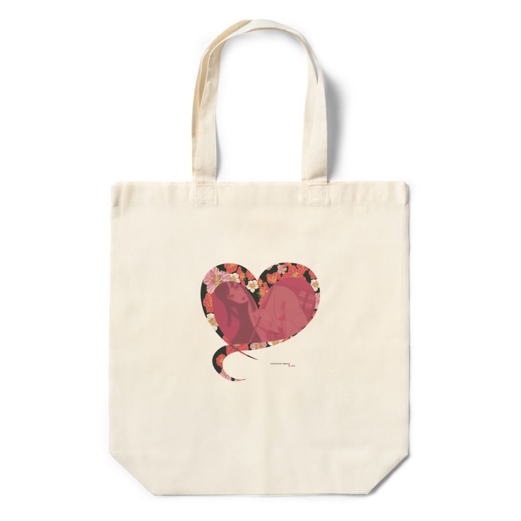 美人画エコバッグ「花彩」