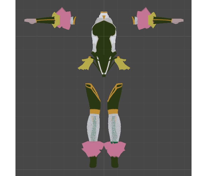 【Leeme&Reeva用】サイバーパンク忍者スーツ type2