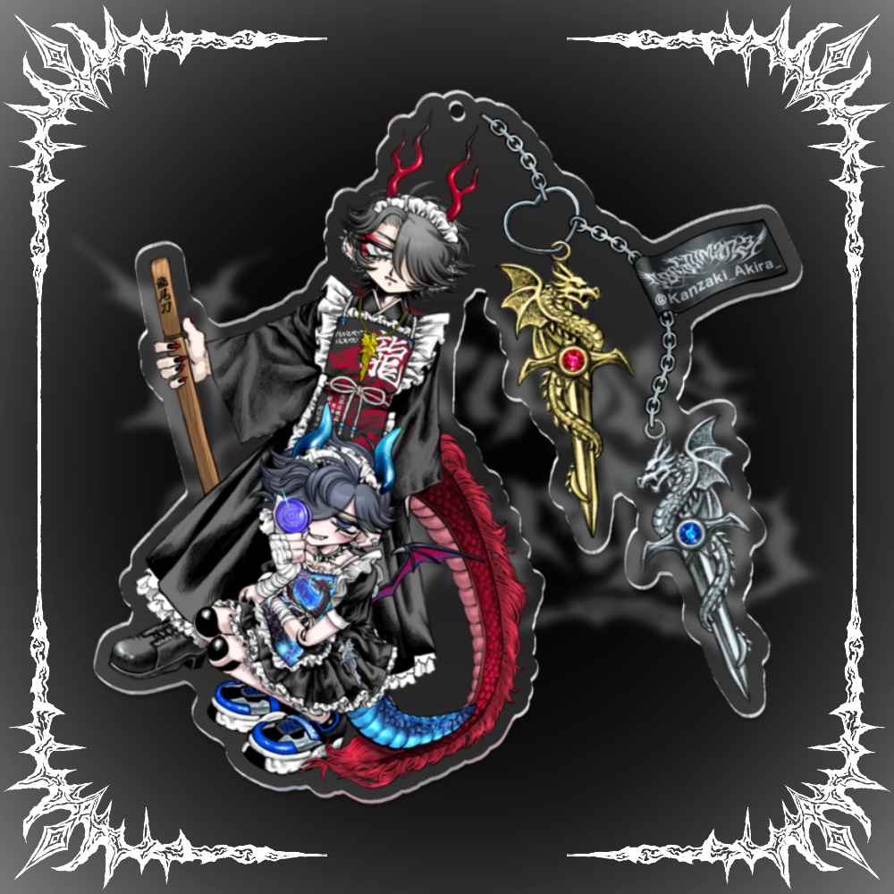 【Dragon apron maid】アクリルキーホルダー