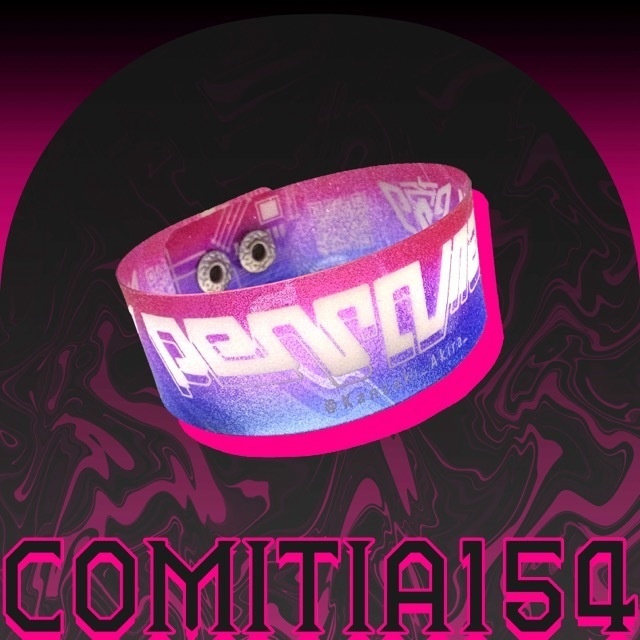 ラメ入りクリアリストバンド