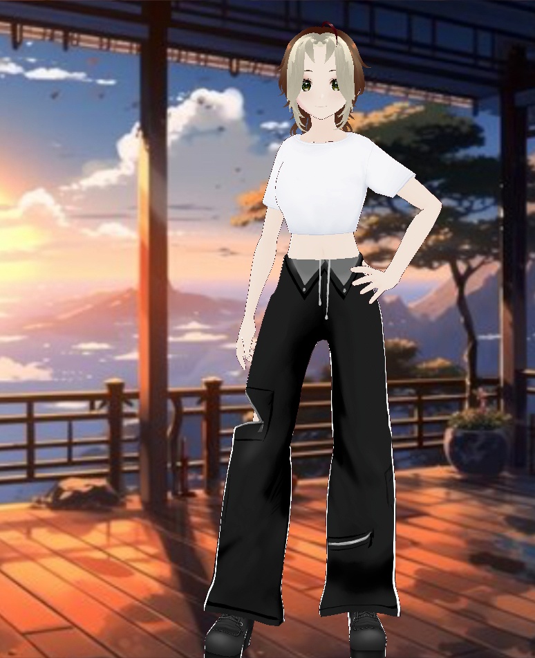 Casual punk pants (VRoid Model)